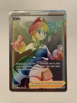 Irida 204/189 Pokemon TCG Astral Radiance Holo Secret Rare Rainbow Rare - Image 1