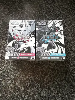 Pokemon TCG S&V Black Bolt & White Flare Booster Bundle (1x Each) - Image 1