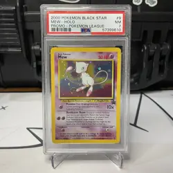 2000 Pokemon Black Star Promo Mew Holo #9 PSA 7 Near Mint - Image 1