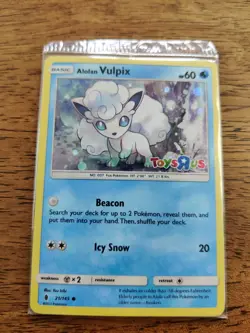 Pokemon TCG - Alolan Vulpix 21/145 Guardians Rising Toys R Us Stamp Promo Sealed - Image 1
