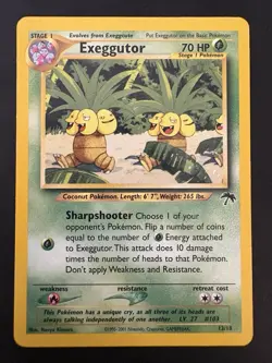 Pokemon Vintage Southern Islands Exeggutor 13/18 Rare WotC Promo - Image 2