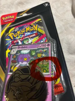Holo swirl! Pokemon Mega Evolution Factory Sealed Blister Booster Pack Drifblim - Image 1