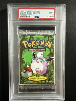 1999 Pokemon Jungle Foil Booster Pack PSA 9 Wigglytuff Sealed WOCT Mint UNLTD - Image 1