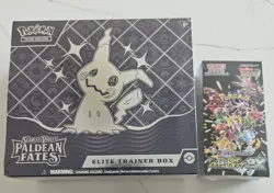 Pokemon TCG Paldean Fates ETB/Shiny Treasure ex Booster Box Bundle | SHIPS FREE! - Image 1