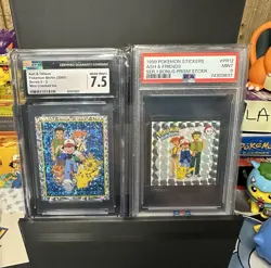 1999 & 2000 Merlin Series - Mini Cracked Ice & Prism Sticker - Pokemon - Image 1