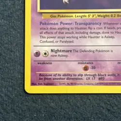 Pokemon TCG Haunter 21/62 Fossil Vintage LP - Image 5