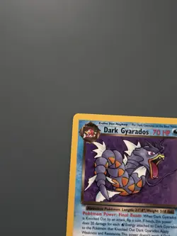 Pokemon TCG 2000 Team Rocket Set: Dark Gyarados 25/82 Non-Holo Rare Card - LP - Image 2