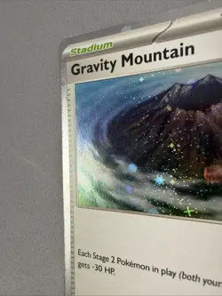 Pokemon TCG * SV Surging Sparks * 177/191 Gravity Mountain Stamp Cosmo HOLO - Image 3