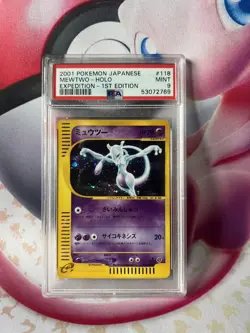 Pokemon Mewtwo Expedition Holo #118 2001 PSA 9 GM 1st Edition Japanese - Image 1
