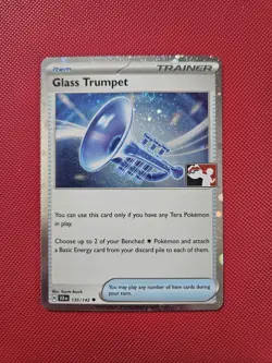 Pokemon TCG Glass Trumpet 135/142 Play! Prize Pack Series 6 Cosmos Holo - Image 1