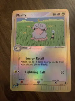Pokemon TCG Flaaffy Reverse Holo 27/97 EX Dragon Light Play Near Mint - Image 2