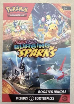 Pokemon TCG Scarlet & Violet Surging Sparks Booster Bundle 6 Pack New Sealed - Image 1