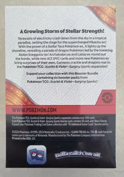 Pokemon TCG Scarlet & Violet Surging Sparks Booster Bundle 6 Pack New Sealed - Image 2