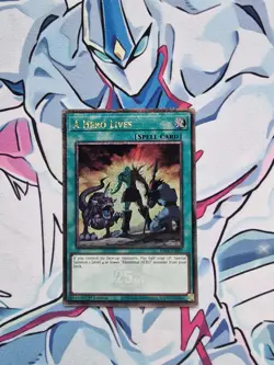 A Hero Lives Quarter Century Rare 1st Edition RA04-EN087 Yugioh Card - Image 1