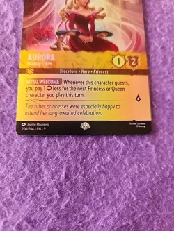 Disney Lorcana Fabled Aurora Holding Court Enchanted Card 206/204 - Image 3