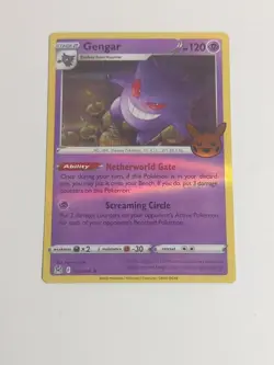 Gengar 66/196 2022 Trick Or Trade Halloween Stamp Promo Pokemon Card Holo - NM - Image 3