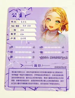 Goddess Story Waifu Card TCG | Zelda - The Legend of Zelda | PTR | NS-2M14PTR-07 - Image 3