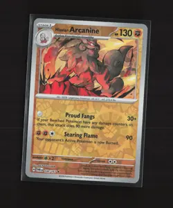 Hisuian Arcanine 100/167 Twilight Masquerade Reverse Holo Rare Pokemon Card - Image 4