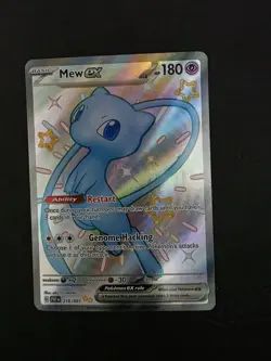 Pokemon TCG Mew EX 216/091 Paldean Fates Full Art Shiny Card - Image 2