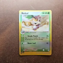 Nuzleaf 48/100 Pokemon EX Sandstorm Reverse Holo Card - LP - Image 1