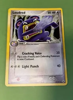 REVERSE HOLO Loudred 39/101 LP - EX Hidden Legends Pokemon Card Tomokazu Komiya - Image 1