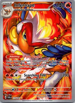 Infernape 173/167 Twilight Masquerade NM Pokemon Card TCG IR - Image 1