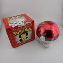 Pokemon Limited Edition Red Pokeball 23K Gold Plated Trading Card Mewtwo - Image 1