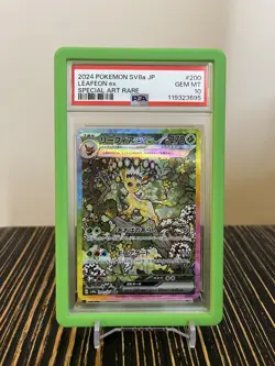PSA 10 Leafeon EX SAR 200/187 Terastal Festival Japanese - CARD GUARD INCLUDED! - Image 1