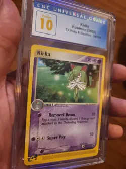 (POP 2) CGC 10 PRISTINE Pokemon Kirlia EX Ruby & Sapphire 34/109 2003 Card - Image 1