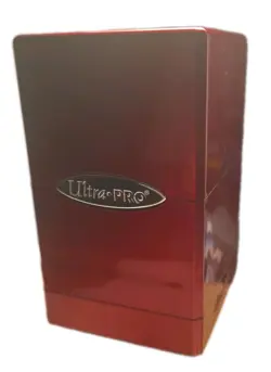 Ultra Pro Card Deck Box Crimson Red With Dice Holder, Good Shape Lightly Used! - Image 1