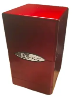 Ultra Pro Card Deck Box Crimson Red With Dice Holder, Good Shape Lightly Used! - Image 2
