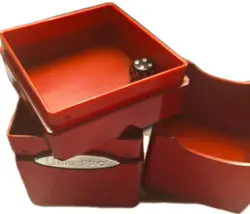 Ultra Pro Card Deck Box Crimson Red With Dice Holder, Good Shape Lightly Used! - Image 4