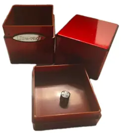 Ultra Pro Card Deck Box Crimson Red With Dice Holder, Good Shape Lightly Used! - Image 5