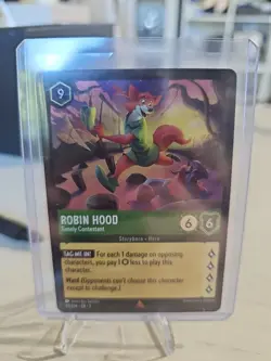 Robin Hood 69/204 Disney Lorcana Shimmering Skies Rare Cold Foil Card NM - Image 1