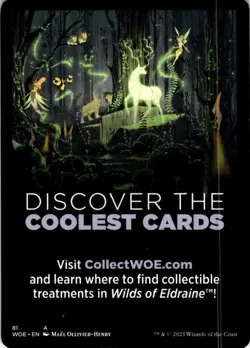 MTG Rat Token Wilds of Eldraine NM T Magic - Image 2
