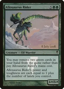 MTG Allosaurus Rider (Prerelease Foil) | Coldsnap Promo NM - Image 1