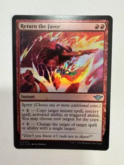 Return the Favor (NM Foil) OTJ-0142 Uncommon MTG - Image 1