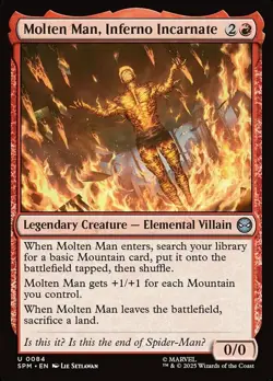 x1 Molten Man, Inferno Incarnate - Marvel's Spider-Man - NM - MTG - Image 1