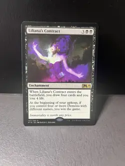 MTG 1x Liliana's Contract (#107) - non-foil M19 (NM) - Image 1