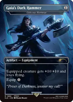 Gaia's Dark Hammer - Colossus Hammer Secret Lair Drop Regular - Image 1