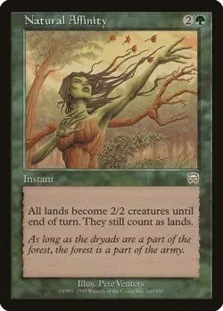 Natural Affinity MP/HP #260 Mercadian Masques MTG - Image 1