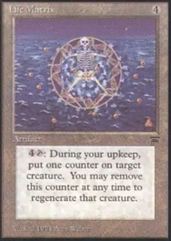 1x Life Matrix Moderate Play MTG Magic - Kid Icarus - - Image 1