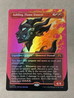 FOIL ASHLING, FLAME DANCER (BORDERLESS) Modern Horizons 3 Magic MTG NM - Image 1