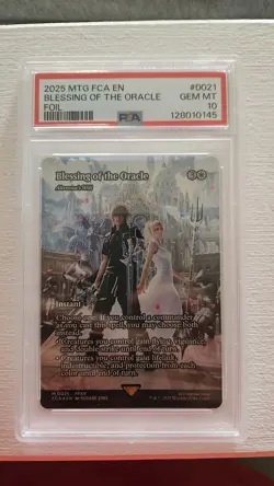 2025 Magic The Gathering Final Fantasy Blessing Of The Oracle Foil PSA 10 - Image 1