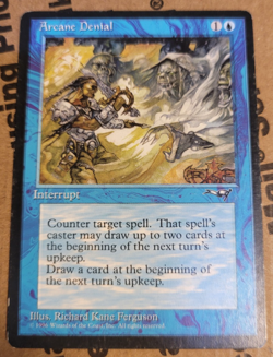 MTG Arcane Denial (Sword) MP Alliances 1996 - Image 1
