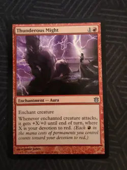mtg thunderous might born of the gods - Image 1
