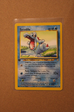 Pokemon TCG Totodile 81/111 Neo Genesis Regular 1st Edition Vintage - Image 1