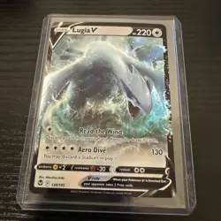 Pokemon TCG-Lugia V 138/195-Swsh12:Silver Tempest-Ultra Rare Holo NM - Image 1