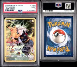 2022 Pokemon Lost Origin Pikachu Full Art Trainer Gallery TG05 PSA 9 Mint Sword - Image 3