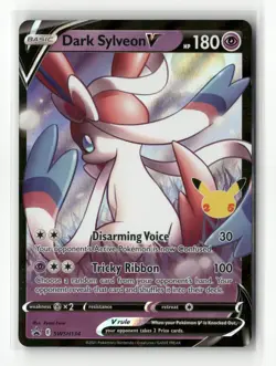 Pokemon 25th Anniversary Celebration Dark Sylveon V Promo SWSH134 NM - Image 1